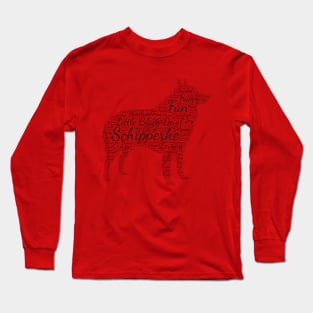 Schipperke Word Art Long Sleeve T-Shirt